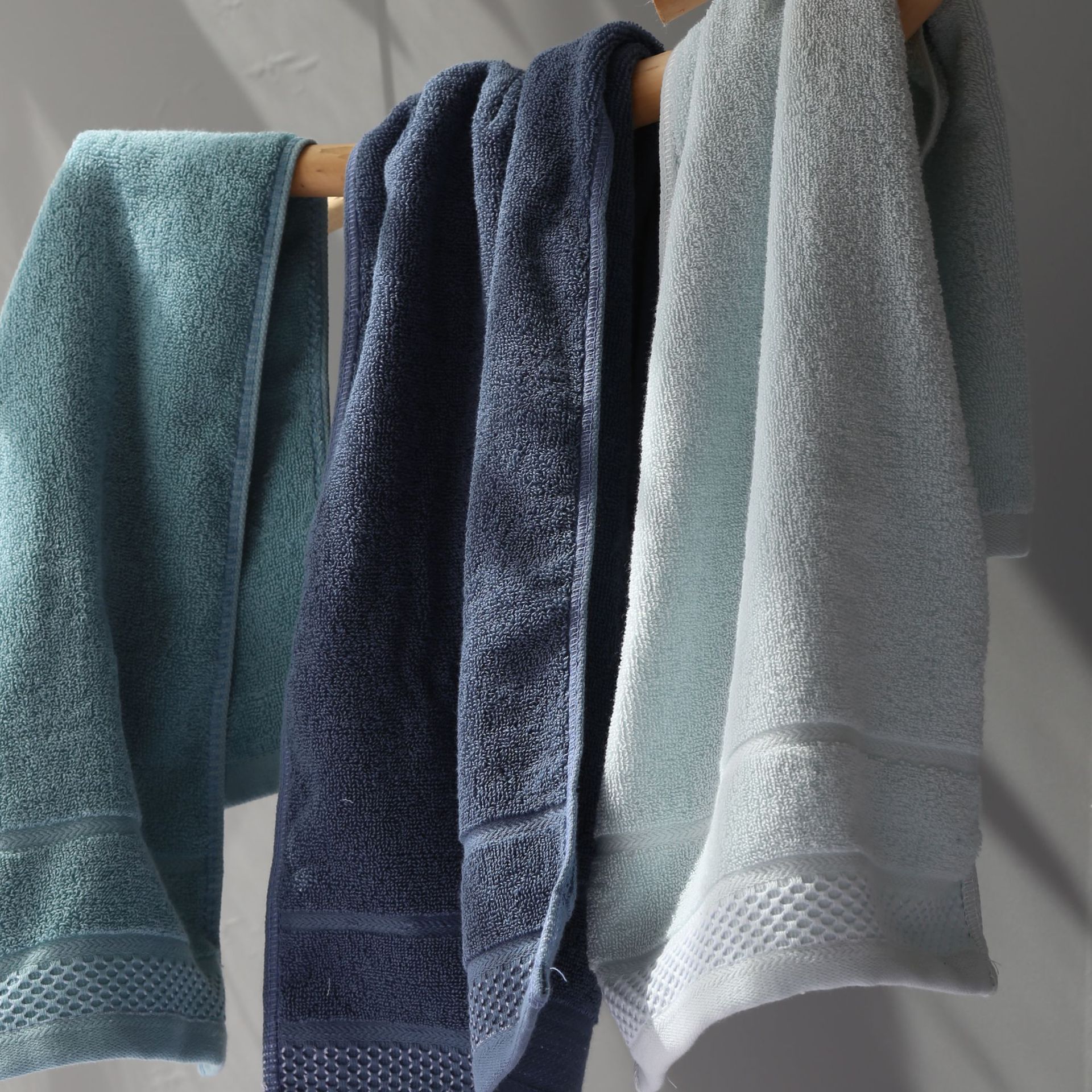 2PC 100% Cotton Face Towel Strong Absorbent Towel Hair Multifunctional Adults Baby Hand Towel for Bathroom Hand Towels