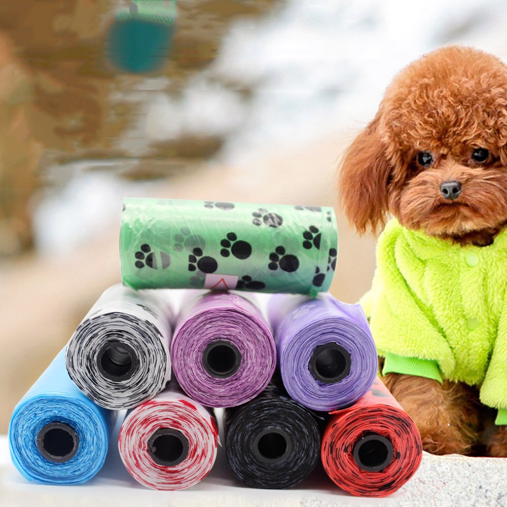 Sacs poubelles pour animaux de compagnie imprimés, protection de l'environnement, nettoyage, décapage, produits de nettoyage pour chiens et chats, bonne habitude