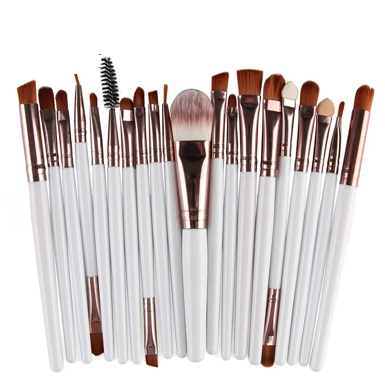Sminkekost Sett Kosmetikk Pudder Øyenskygge Foundation Rouge Blanding Skjønnhet Make Up Kost: Fiolett/紫罗兰