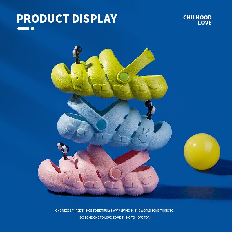 Sandales Caterpillar pour enfants, chaussures de jardin à semelles souples, pour garçons et filles, été
