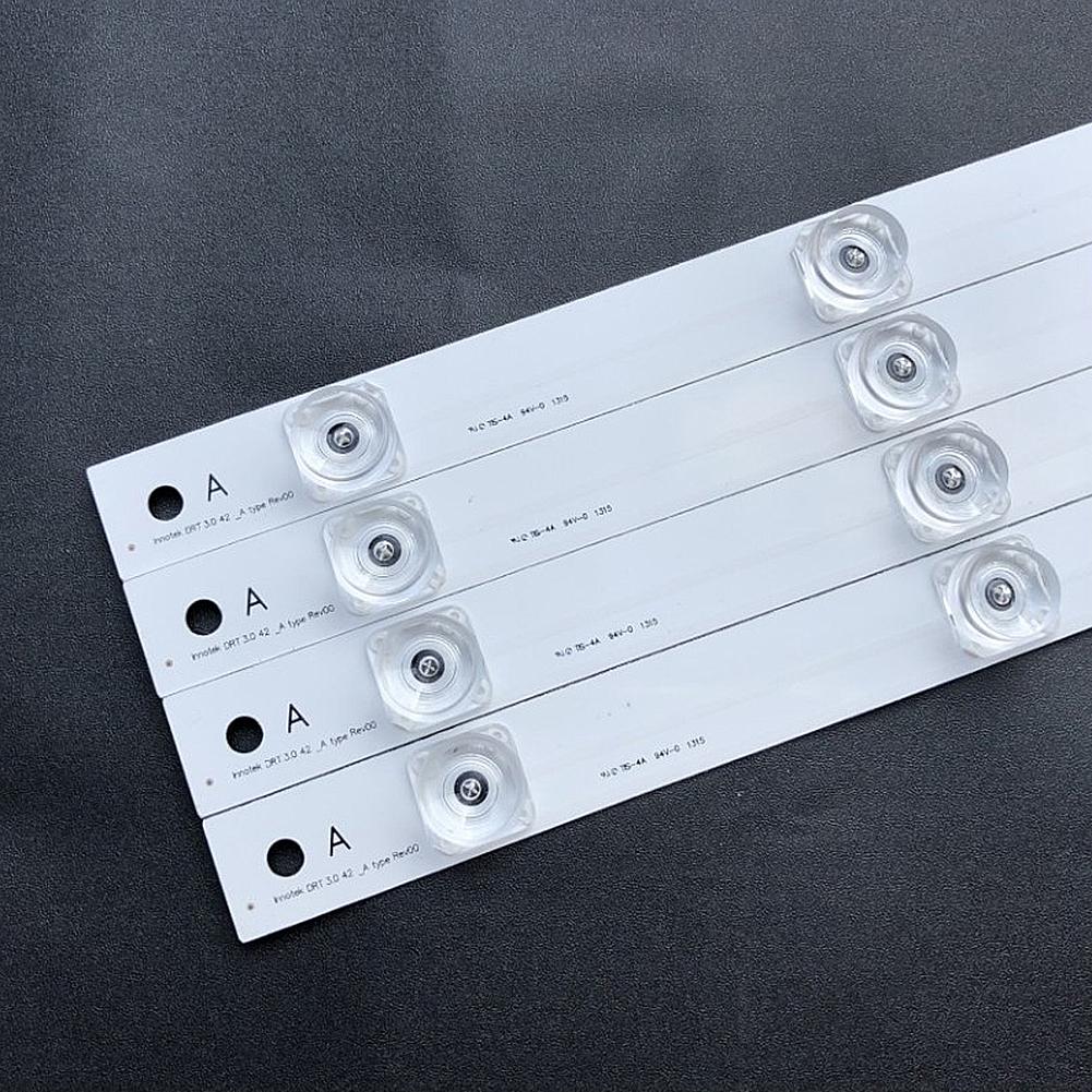 8PCS LED Backlight Strip 4 Lamp Beads Light Bar for LG 42 Inch TV INNOTEK DRT 3.0 42"