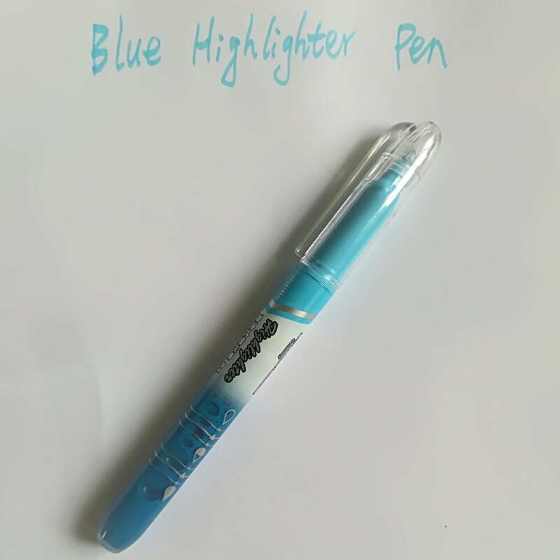 Highlighter Pen Fluorescence Markers for Journaling School Office Supplies Children's Drawing Pen Highlighters Pen Stationery: Blue
