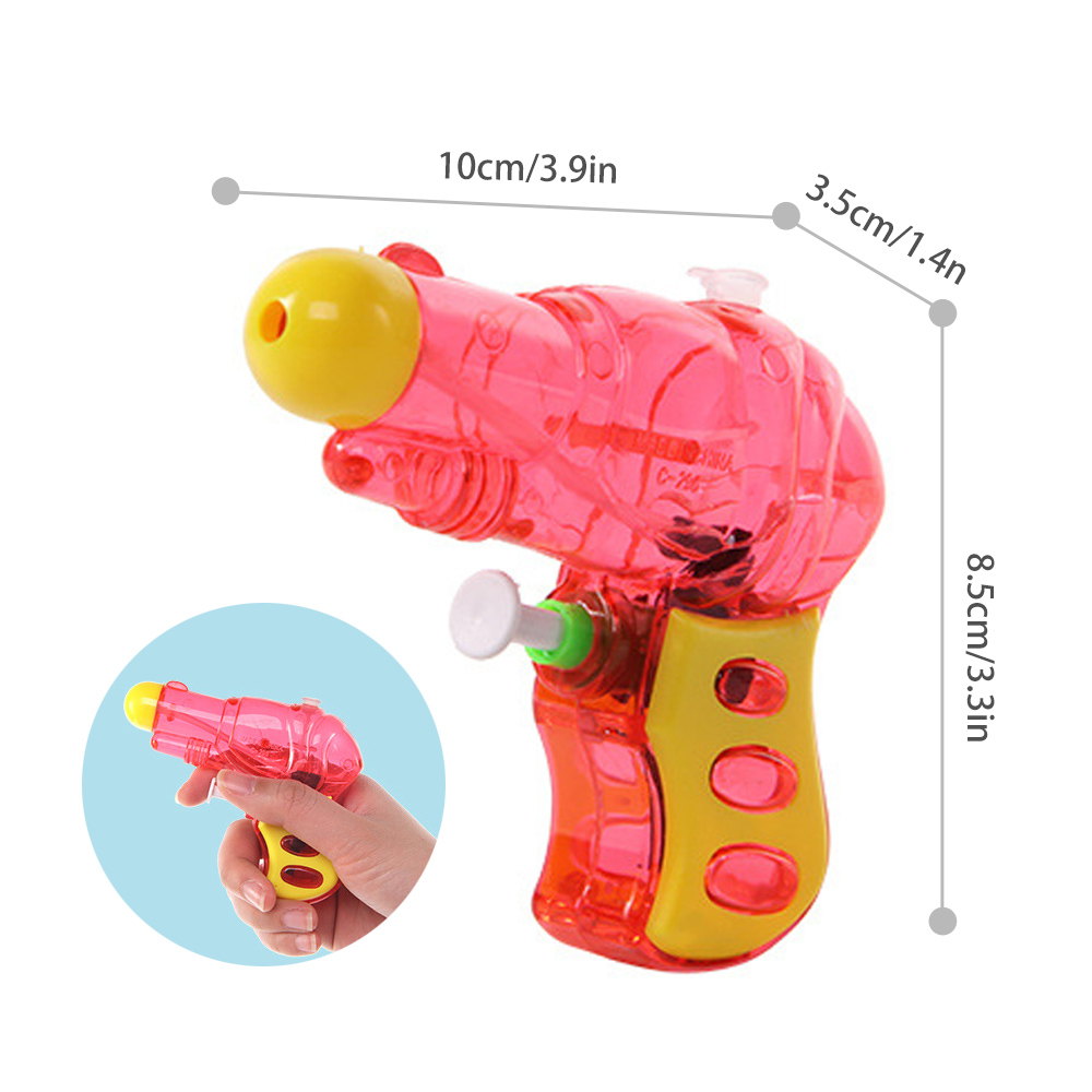 10PCS Transparant Mini Waterpistool Zomer Baby Kids Party Tuin Bad Strand Speelgoed Kleur Mix ABS Kleine Waterpistool pistola De Agua