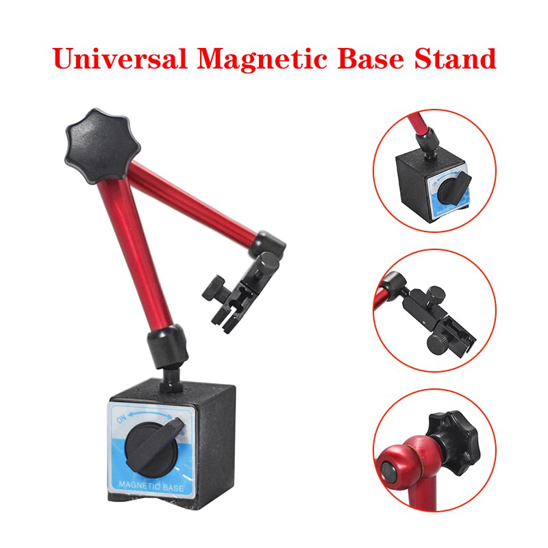 Adjustable Magnetic Base Holder 350mm Universal ON/OFF Magnetic Base Holder Stand for Dial Test Gauge Digital Indicator Test
