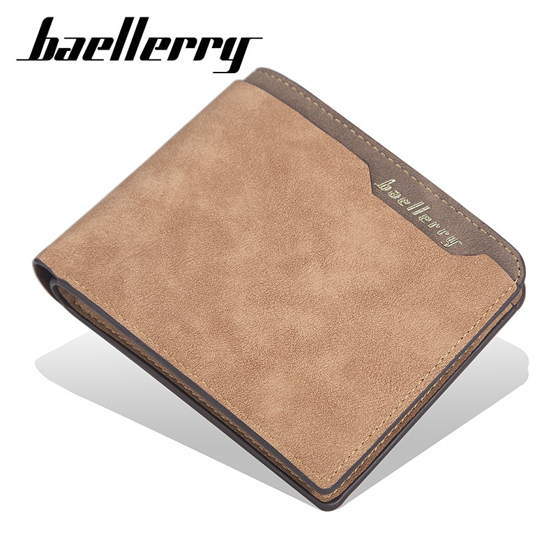 Luxury Brand Men Short Wallets Simple Multi-card Position Open Coin Purse Fashionable Soft Leather Thin Wallet