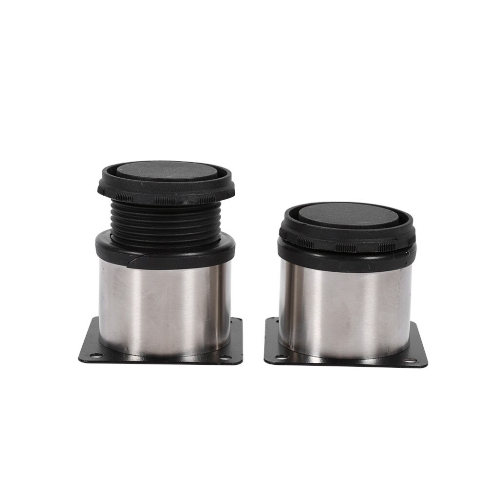 4Pcs Stainless Steel Height Adjustable Furniture Feet Cabinet Legs Round Stand Holder Cabinet Feet