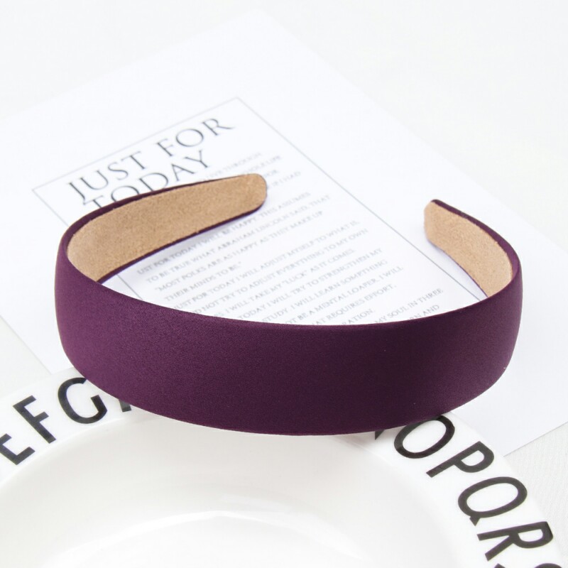 1PC Plastic Canvas Wide Headband Hair Band Headwear Solid Hair Accessories For Women: 5