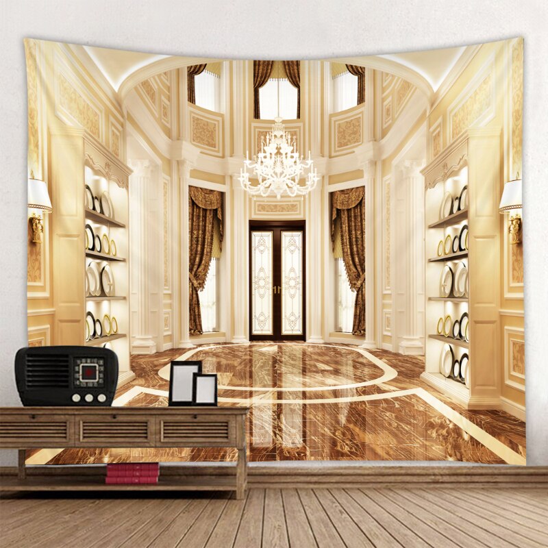 3d digital printing wall hanging living room style tapestry polyester fabric wall hanging tapestry party decoration: 230x150cm