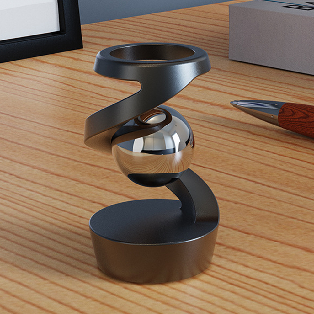 Gravity Defying Kinetic Desk Toy Desktop Floating Gyroscope Fidget Spinners Levitating Desk Toy for Office Desk Decor