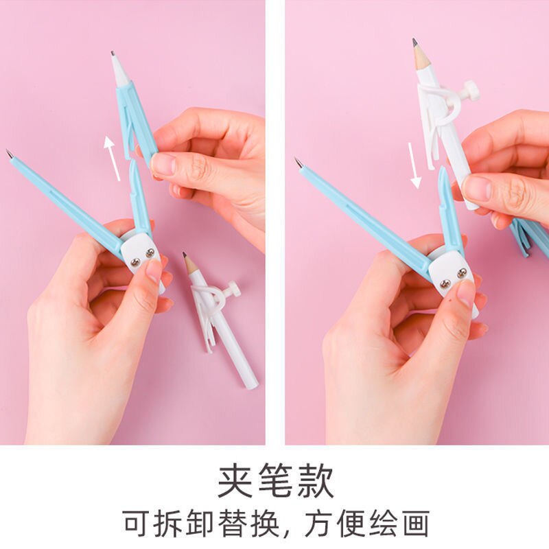 9pcs/set Compasses Rule Stationery Set for Students To Draw School Supplies Back To School Classroom Learning Tools