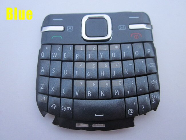 Ymitn-funda para teléfono móvil, carcasa para teclados, botones para Nokia C3, C3-00, C3 00, color negro, azul, dorado, rojo y blanco,