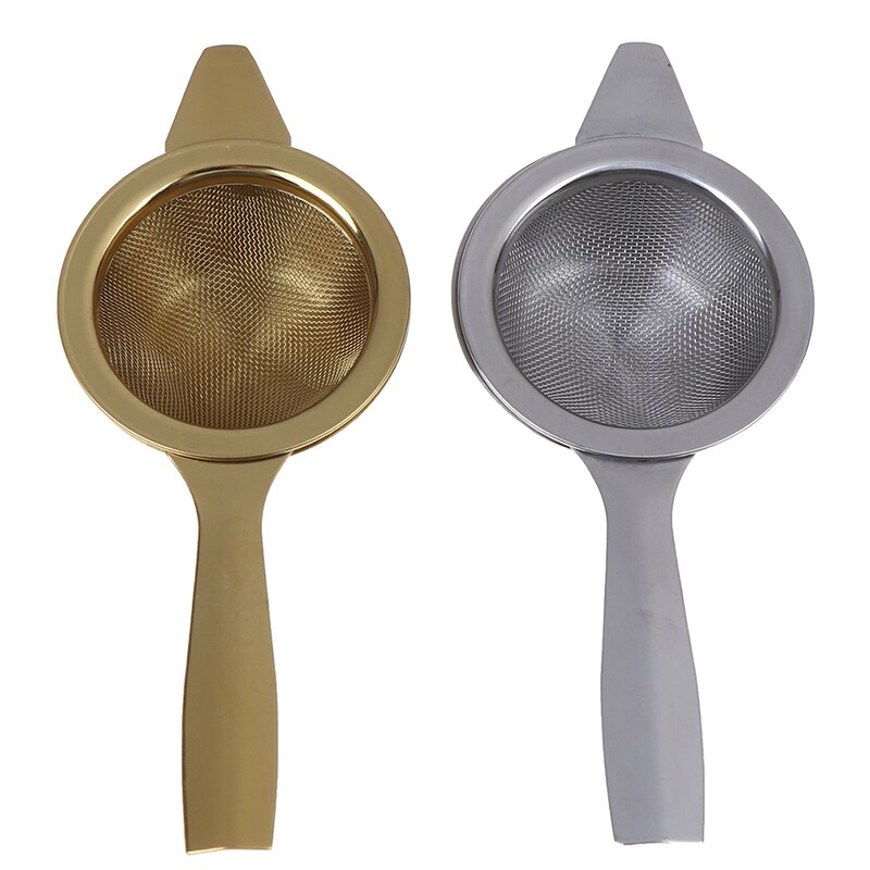 2pcs/set Kitchen Mesh Tea Infuser Stainless Steel Loose Tea Leaf Spice Filter Handle Drinkware Reusable Tea Strainer Teapot