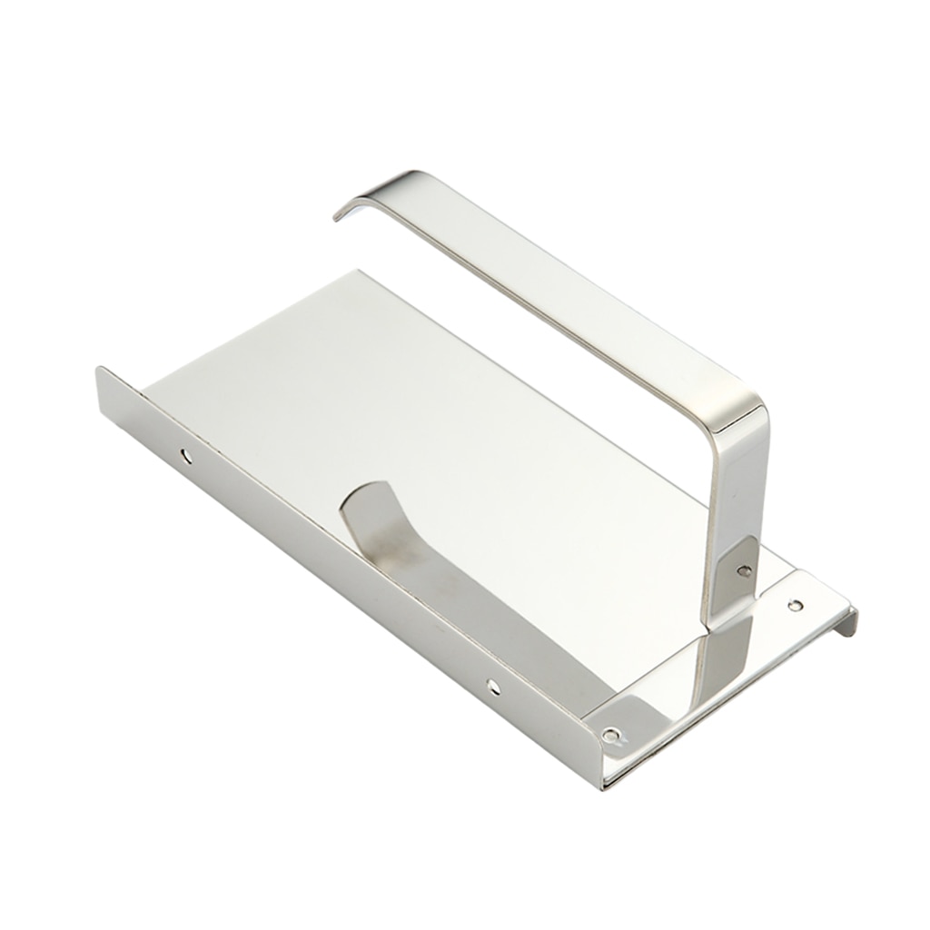 Toilet Paper Holder Wall Mount Stainless Steel Tissue Holder W/ Phone Shelf