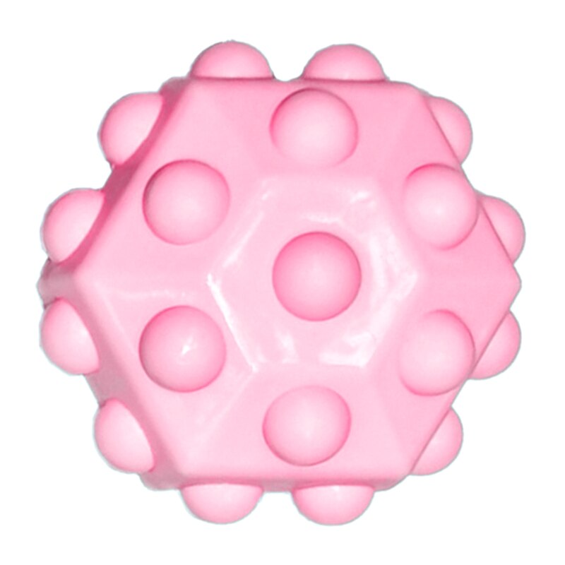 Pop Ball Fidget Toy 3D Fidget Ball Push Bubble Help People Relieve Stress Interactive Sensory Toy Non-toxic Harmless: Pink