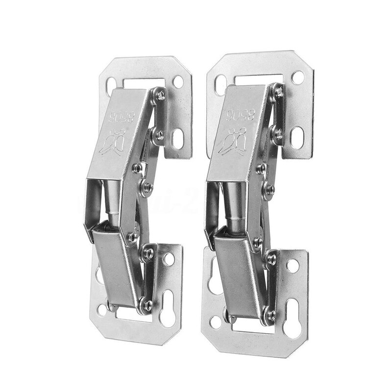 2Pcs Soft Close Kitchen Cupboard Cabinet Wardrobe 90degree Door Hinges & Screws: Default Title
