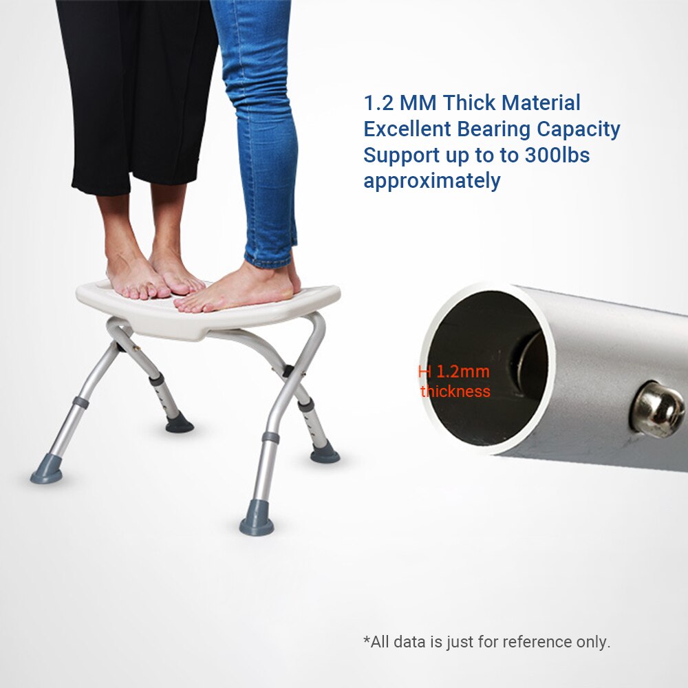 Foldable Shower Bench Bath Seat Bathroom Chair wit... ??? Grandado