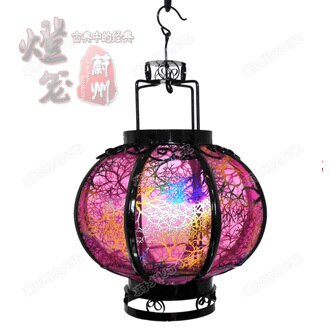 Klassische kleine eisen laternen LED Ball lichter Handwerk Frühling Festival Neue Jahr Mitte-Herbst Laternen: 2