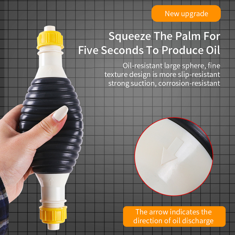 Oppdater universell bil bærbar manuell drivstoffpumpe overføringe håndprimer til bensin bensin manuell oljepumpe selvsugende stor strømning