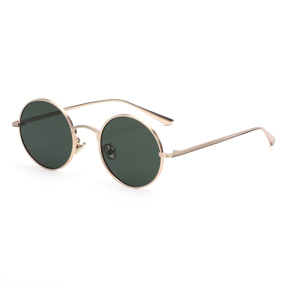 Occhiali da sole rotondi con montatura in metallo Vintage per uomo donna occhiali da sole Steampunk occhiali a cerchio occhiali estivi con protezione UV per esterni: C3