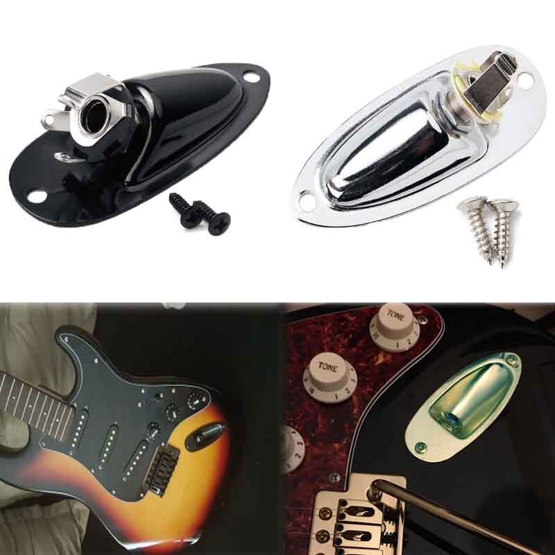 Presa Jack 6,35mm Per Chitarra Elettrica | Piastra Rettangolare Dorata | Musiclily - Foto 2