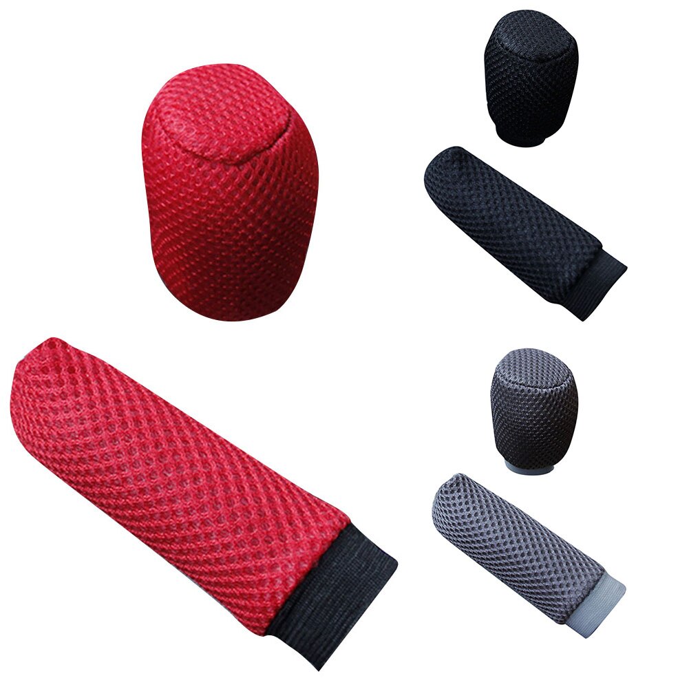 Universal Hand Brake Gear Shift Knob Steering Wheel Case Cover Sleeve Protector