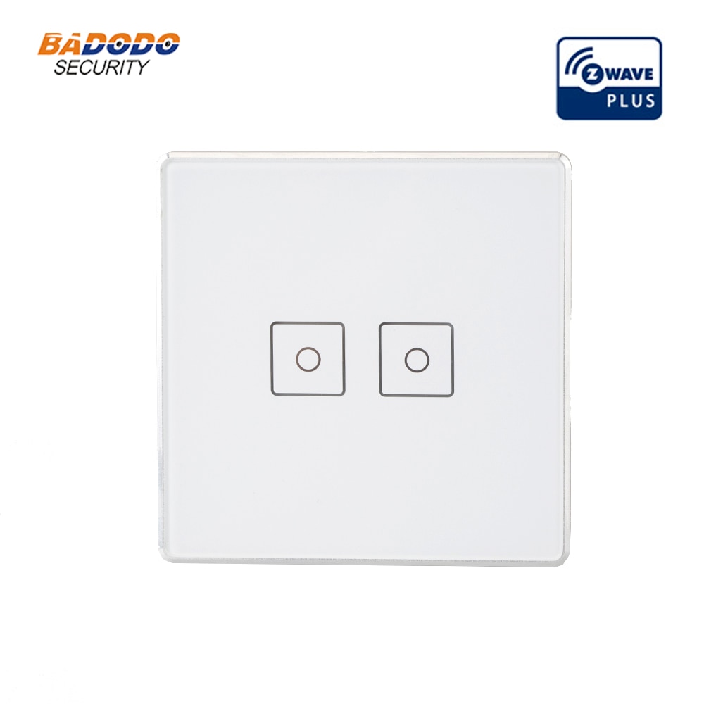 Z-Wave plus Touch panel Wall Mounted light Switch socket 1/2/3 gang support single live neutral wire connection