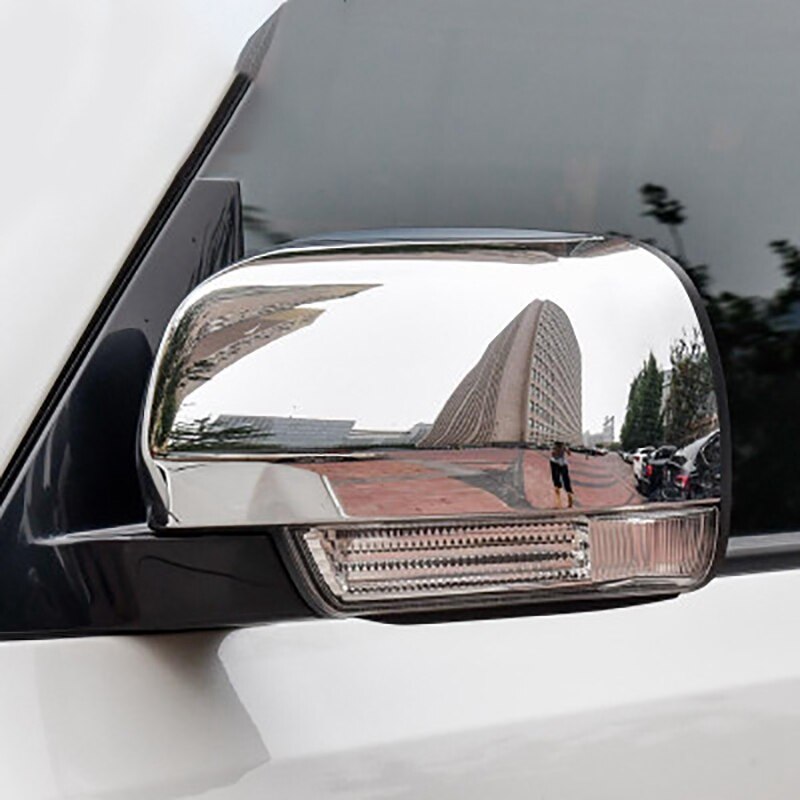 ABS Chrome Side Mirror Decorative Covers Trims for Mitsubishi Pajero