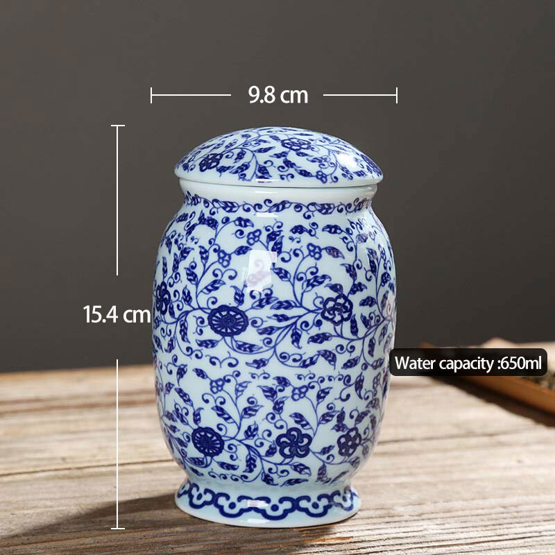 Urn Voor As Handgemaakte Keramiek Chinese Stijl Urnen Voor Menselijk Of Huisdier As Geschikt Voor Begraafplaats Begrafenis Of Niche: D1