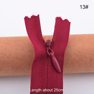 3 # Nylon Spoel Rits, 12 Stks/partij, Lengte 28 Cm, Voor Kussen, Jurk, Tassen, broek Kant Onzichtbare Rits, Rok, Diy Handgemaakte Accessoires: NO.13 12PCS