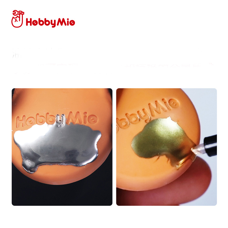 Marcador de Color de Metal galvanizado Hobby Mio, efecto espejo pintado a mano para Kit de modelo de Metal de resina plástica, marcadores aceitosos de modelado