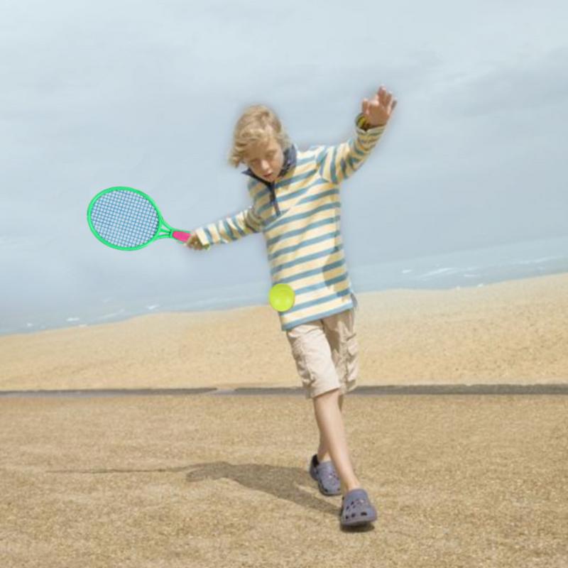 Strand tennisketcher udendørs sport til børn tennisketsjer med badminton bold ketcher tilbehør tennis sport