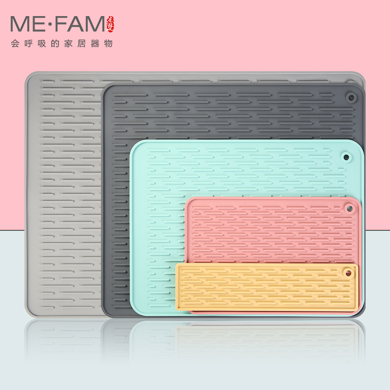 Siliconen Droogmat Schotel Kom Cup Antislip Anti Pad Onderzetter Pannenlap Mat Lepelsteun Aftappen Coaster Aanrecht Placema