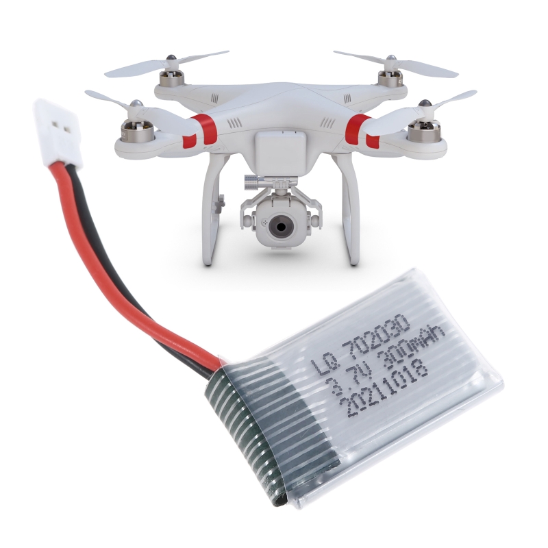 3,7 V 300mAh Lipo Batterie Wiederaufladbare 702030 Lithium-ionen Polymer Batterie für E55 FQ777 FQ17W DFD F180 FY530 u816 U830 H107 X11C