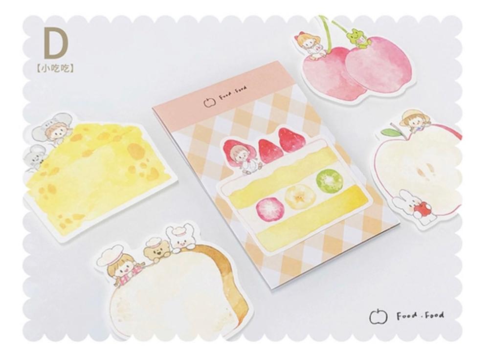 Lovely Girl Memo Set Writing Pad for Card Making DIY Scrapbooking Bullet Journal Planner Notes: D
