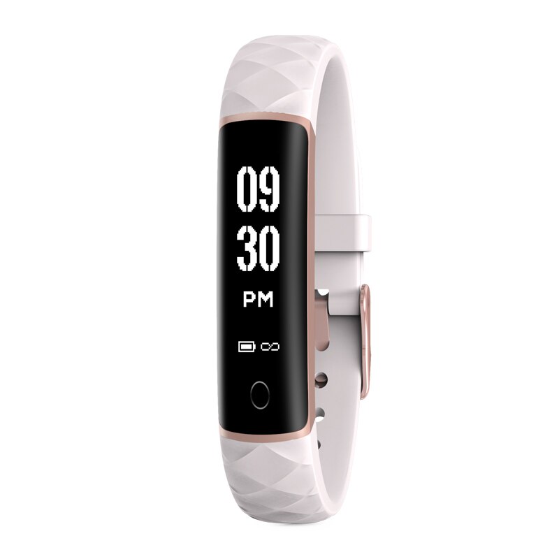 I1 fitness armbånd smart band vandtæt  ip68 armbånd hjertefrekvens blodtryk fitness tracker sports skridttæller armbånd: Lyserød