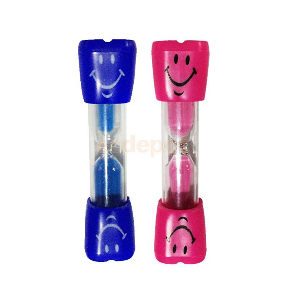 2Pcs 3min Sanduhr Sand Timer Für Küche Schule Stunde Glas Sanduhr Sand Uhr Tee Timer Hause Dekoration:  Blue  Pink 