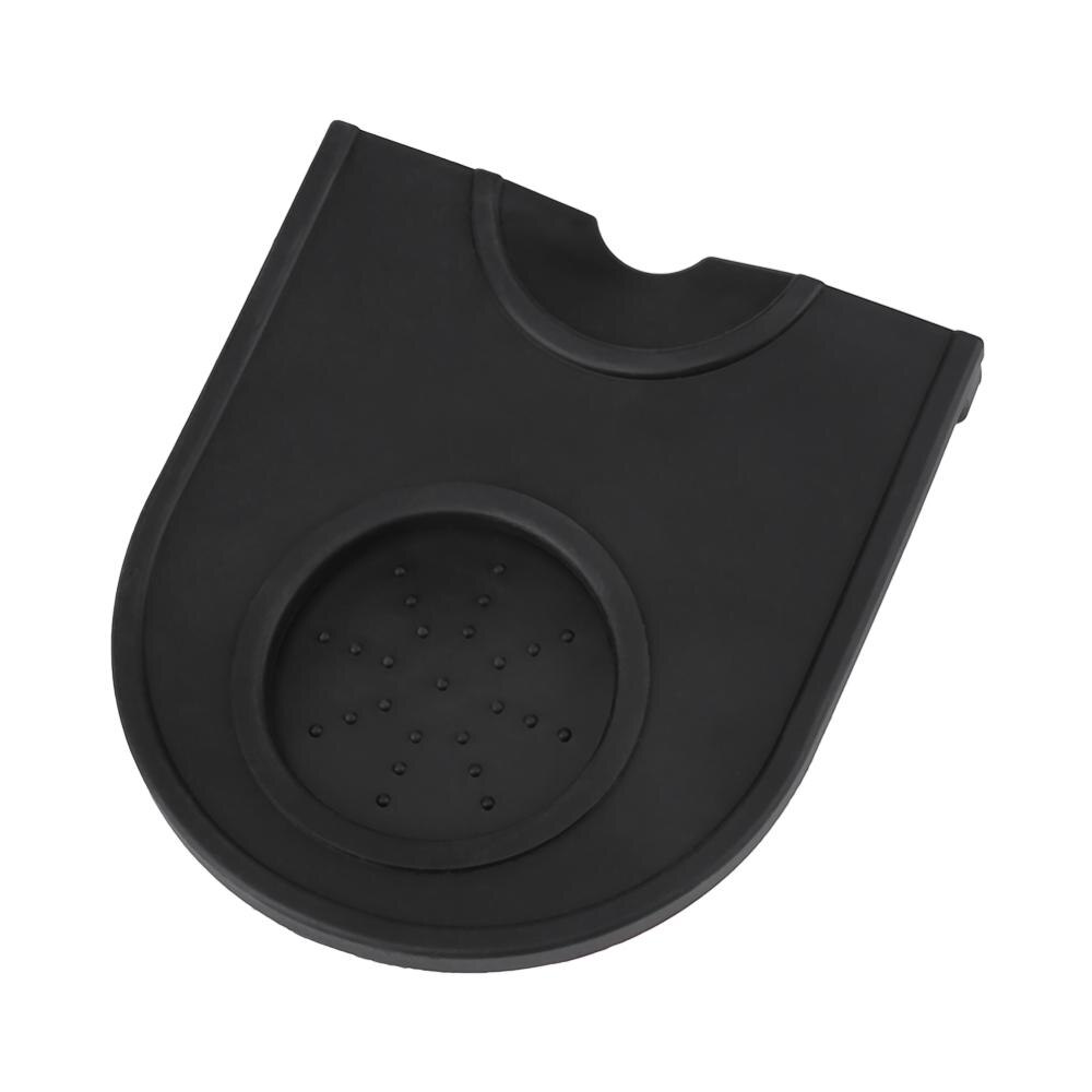 Zwart Barista Koffie Anti-slip Mat multifunctionele Thicken Anti-slip Koffie Tamper Houder Siliconen Pad Veilig koffie Grind Silicon