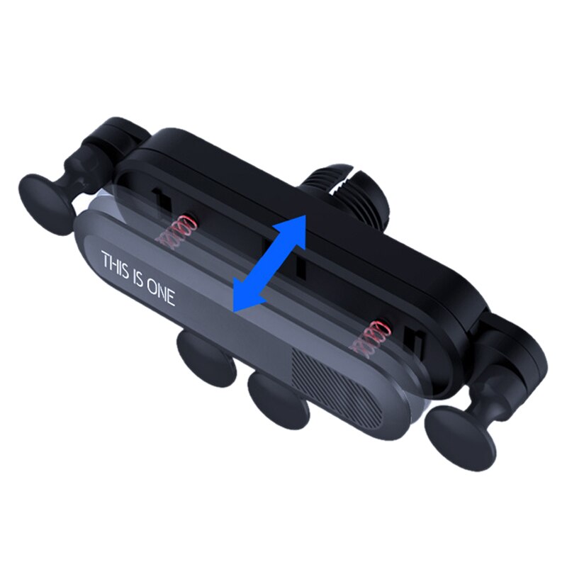 Universele auto mobiele telefoon zwaartekracht auto ventilatierooster montagebeugel uitlaat clip telefoonhouder 360 graden rotatie voor iphone samsung