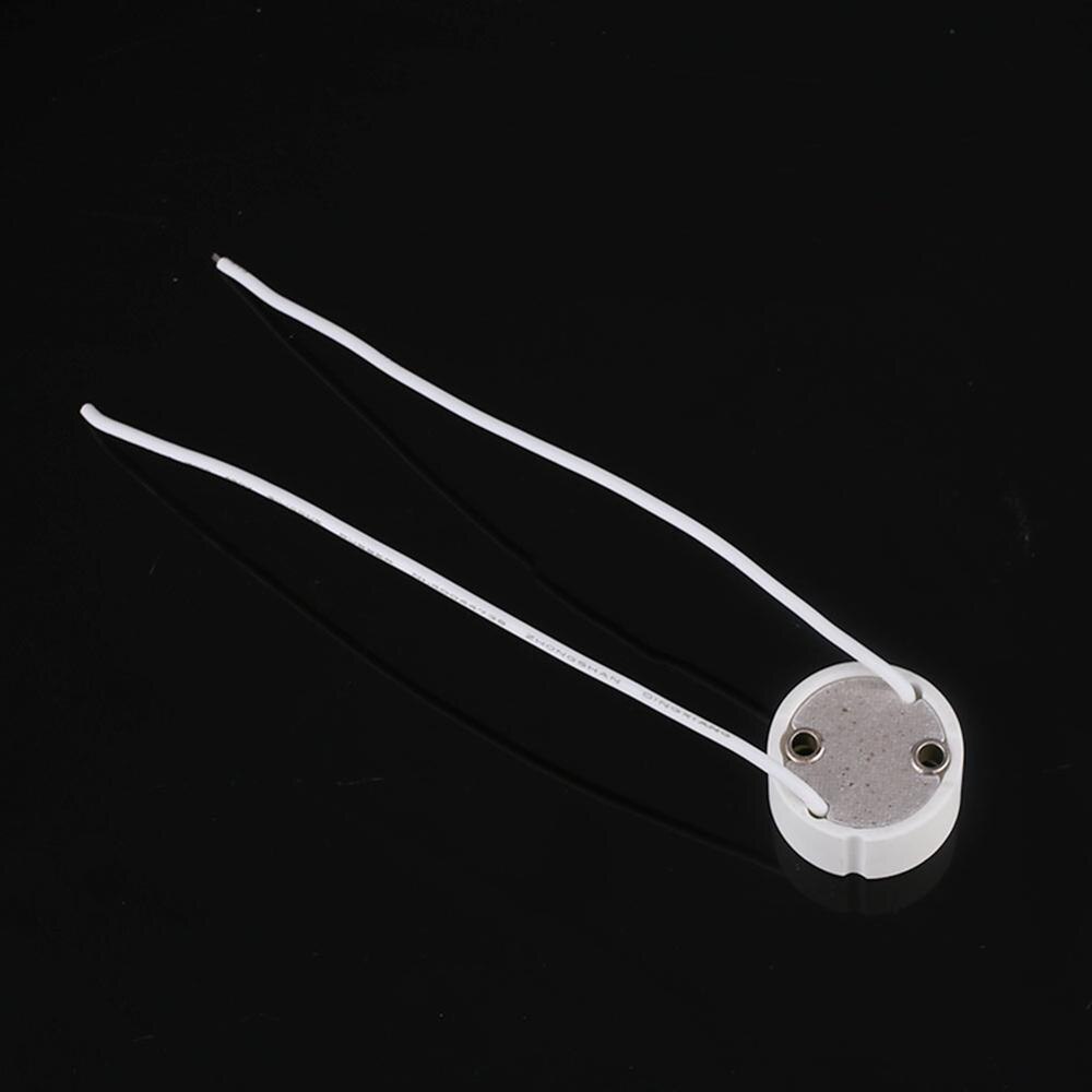 Gu10 Keramische Lamphouder Basis Met Kabel Halogeen Verlichting Accessoire Lamp Socket Wire Connector Wit Led Licht Supply