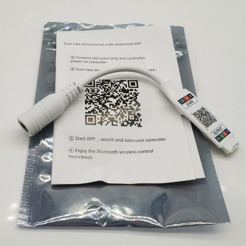 Mini RGB Bluetooth Controller DC 5V 12V 24V Music Bluetooth 24key LED Controller Light Strip Controller For RGB LED Strip