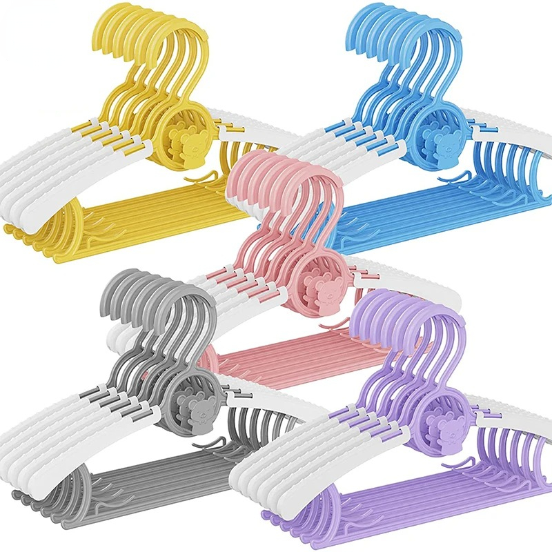 1 Stuk Antislip Baby Kleerhanger Verstelbare Opberghangers Schattige Kinderkleding Organizer Kast Kinderen Baby Jassen Rek