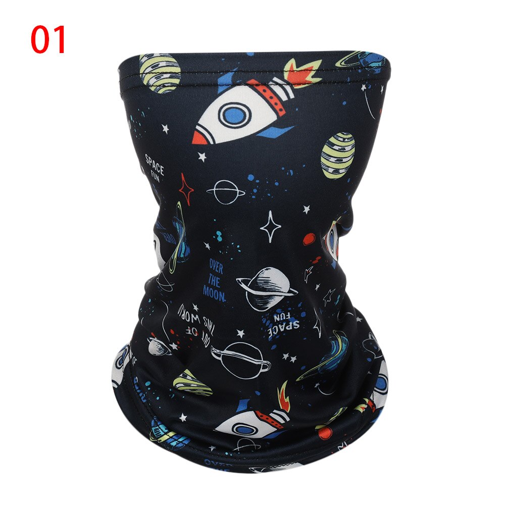 Enfants élastique Anti-UV tête visage cou guêtre Tube anti-poussière Bandana écharpe demi visage foulards en plein air cyclisme accessoires: 1