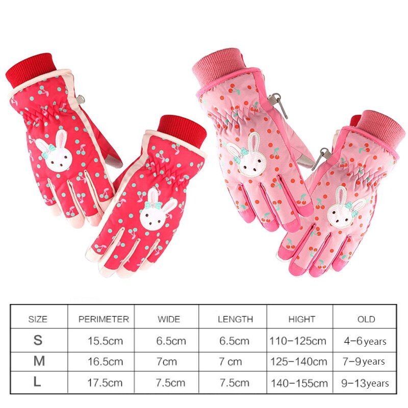 Mädchen Jungen Wasserdichte Warme Handschuhe Ich bin Freien freundlicher Ski Handschuhe Jungen Für Sport Skifahren Radfahren Für Winter Warme Wasserdichte Handschuh
