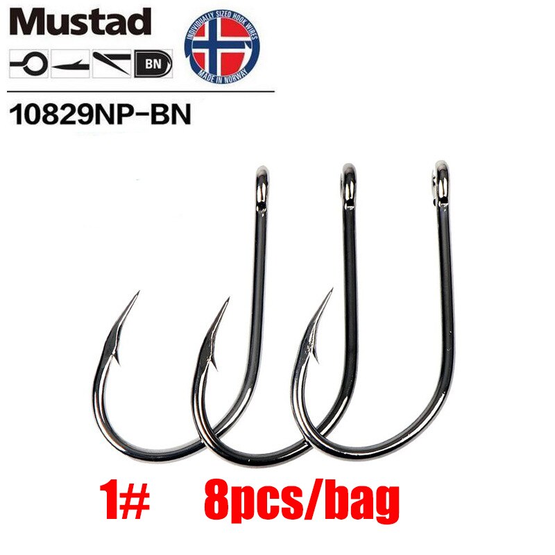 Mustad norge ursprung fiskekrok havsfiske jigg krok jigg beten krokig mun krok ,10829np- bn