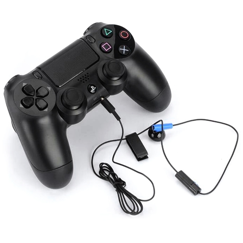 Gamepad-headset mit mikrofon, ohrhörer für  ps4 controller, kopfhörer, ohrstöpsel  qx2b