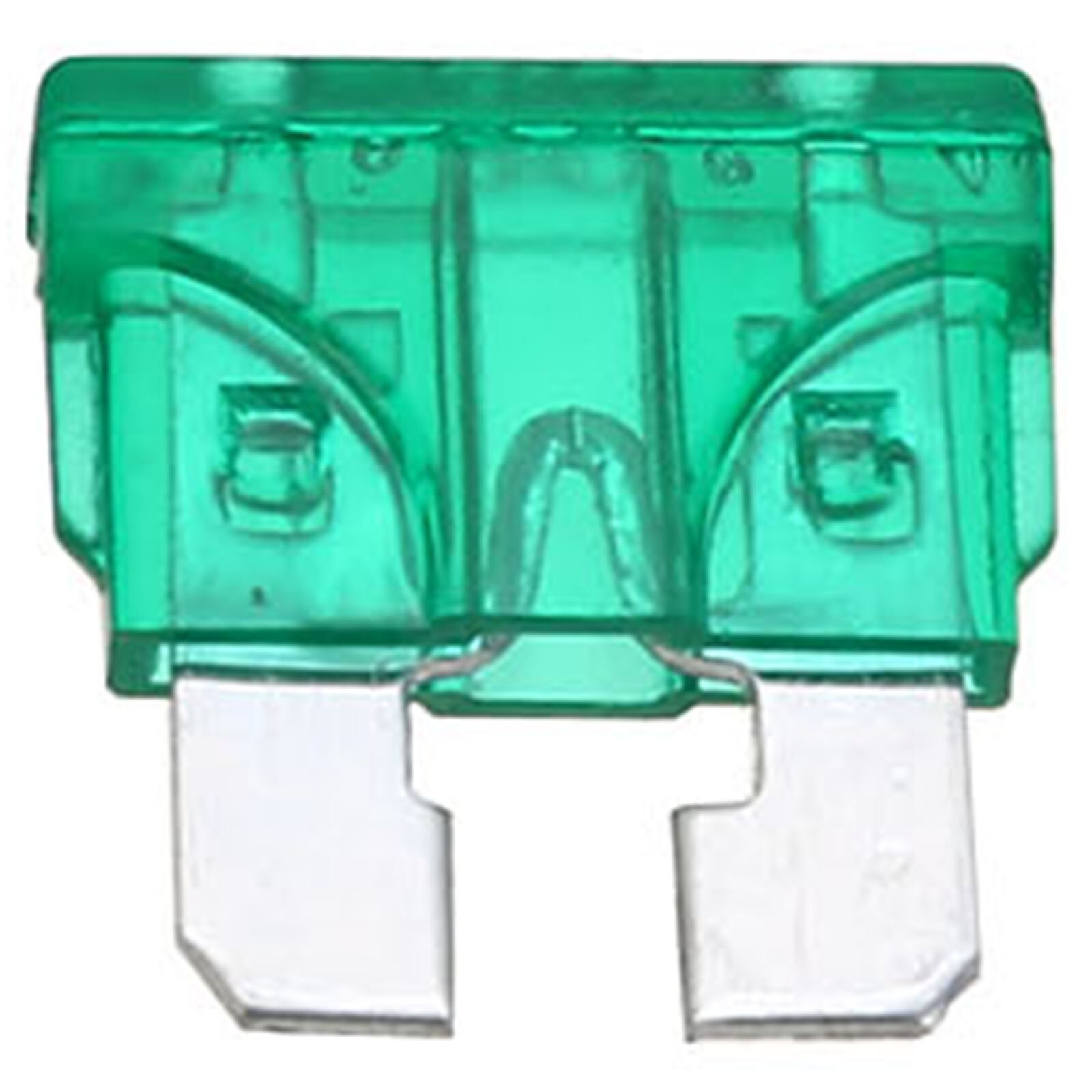 Andifany 30 Fusibili Auto Lama ATC 30A - Colore Verde - 30 Pezzi - Fusibili Per Veicoli Con Due Poli