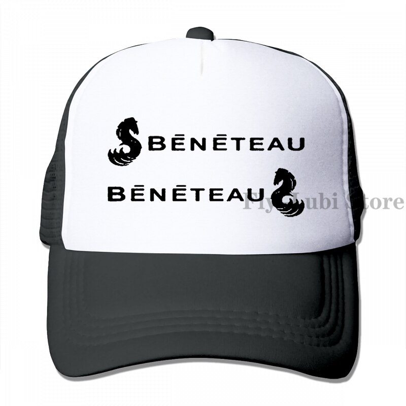 Beneteau Baseball cap men women Trucker Hats adjustable cap: 3-Black