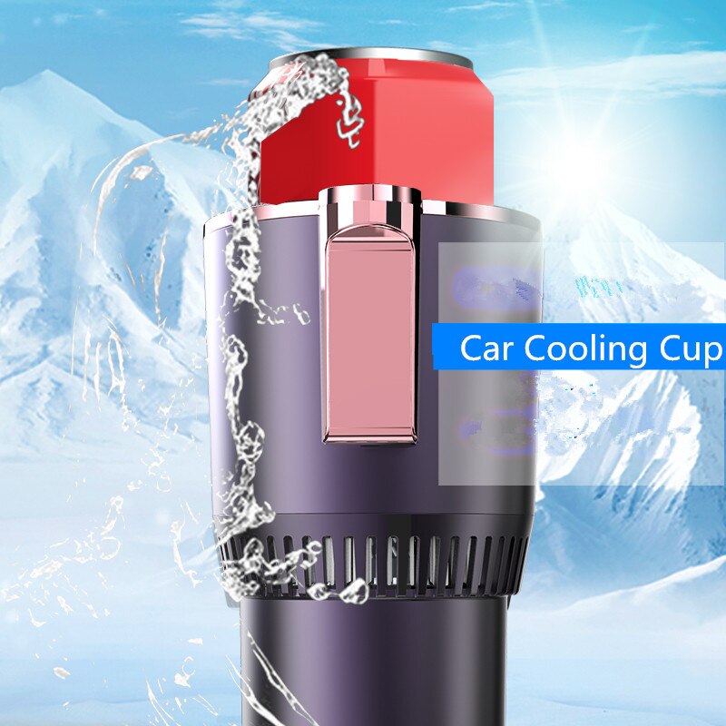 12V Car Office 2 in 1 Heating Cooling Cup Warmer Cooler Cup Smart Digital Display Mug Drinks Holders
