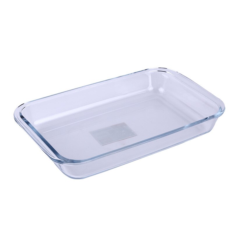Große Kapazität Klare Längliche Gehärtetem Glas Backformen Pfanne Ofen Grundlagen Platte Backformen Nicht-Stock Küche Werkzeug Käse MJ708
