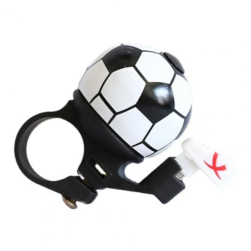 Bicycle Bell Loud Mini Mountain Road Cartoon Football Cycling Bell Ring MTB Safety Cycling Handlebar Football Bell Ring Horn: Red